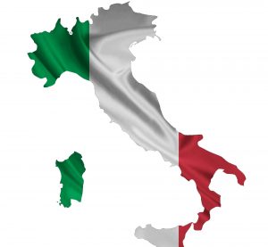 RedWhiteGreen Italy Map