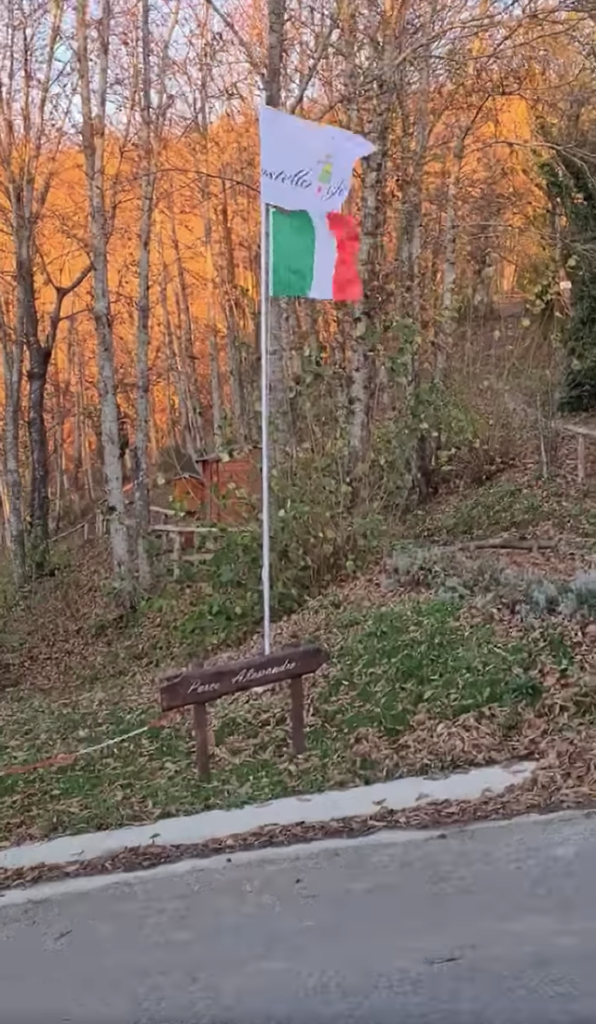 Flags in italy